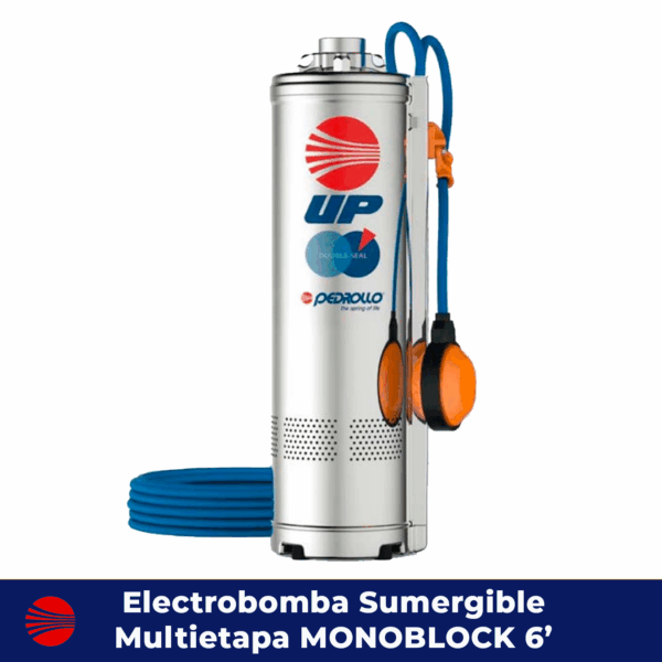 Electrobomba Sumergible Multietapa MONOBLOCK Para pozo de 6’